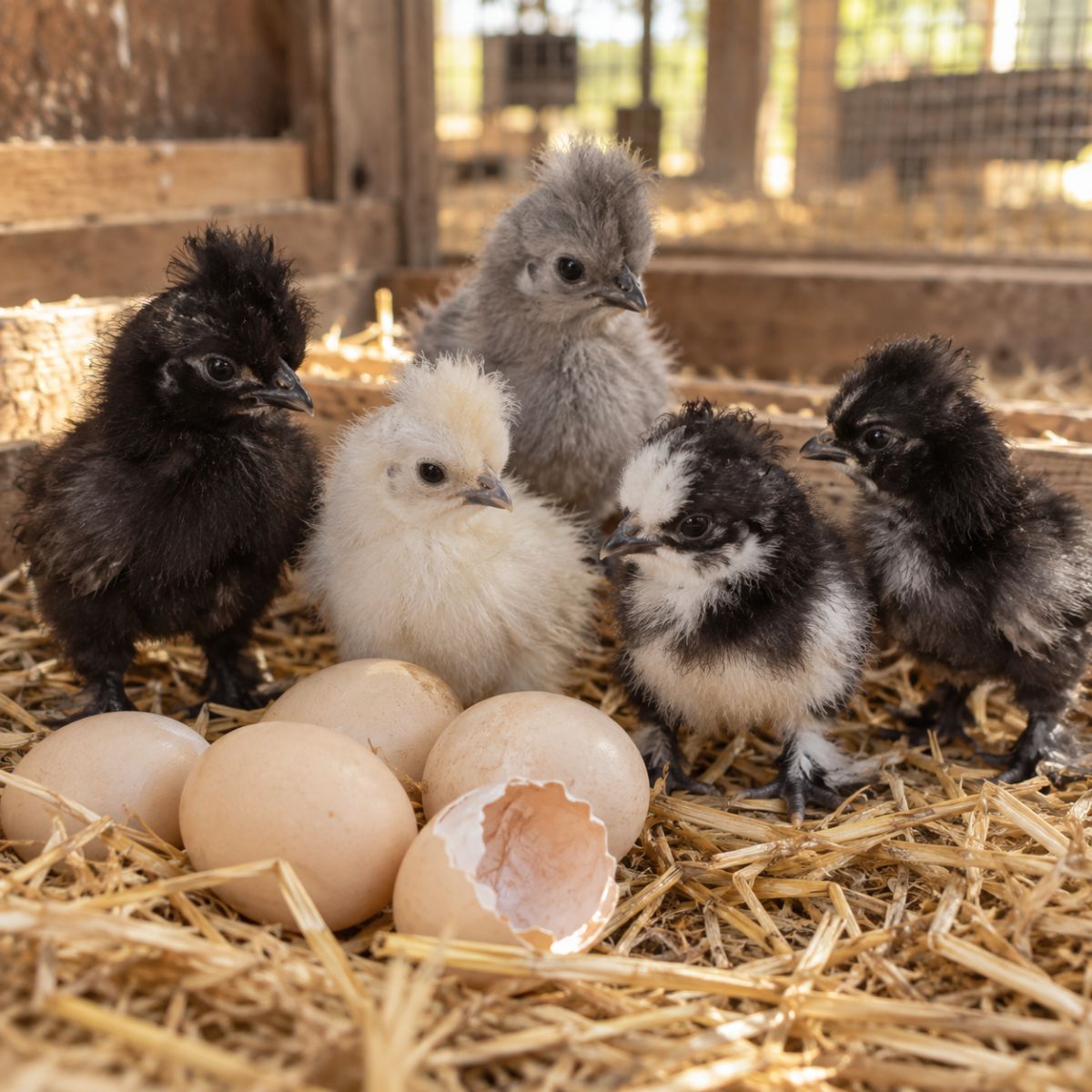 Polkie Fertile Eggs – Polish Bantam × Silkie Ornamental Cross (PRICE IS PER EGG) - Image 2